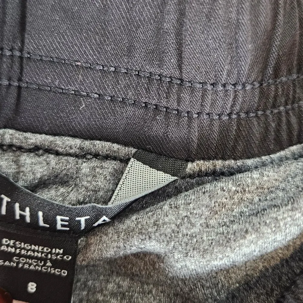 EUC Athleta Brooklyn Lined Joggers Sz 8 Black Camo - Picture 7 of 11
